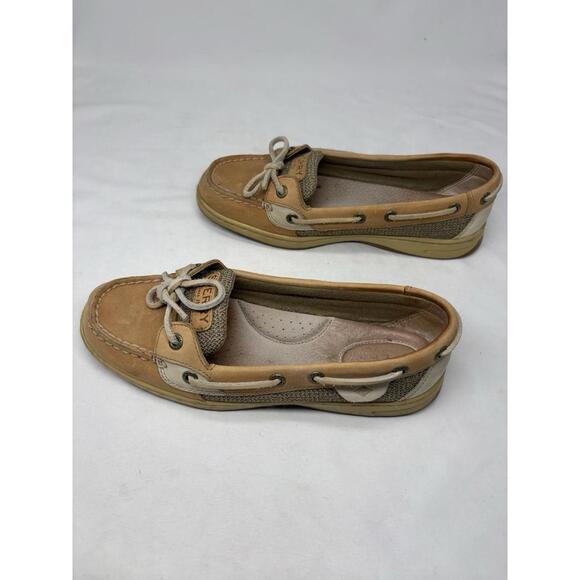 Sperry Women's Koifish Casual Boat Shoe, Linen/Oat, Various Sizes, Pre-Owned 7 - Picture 1 of 6